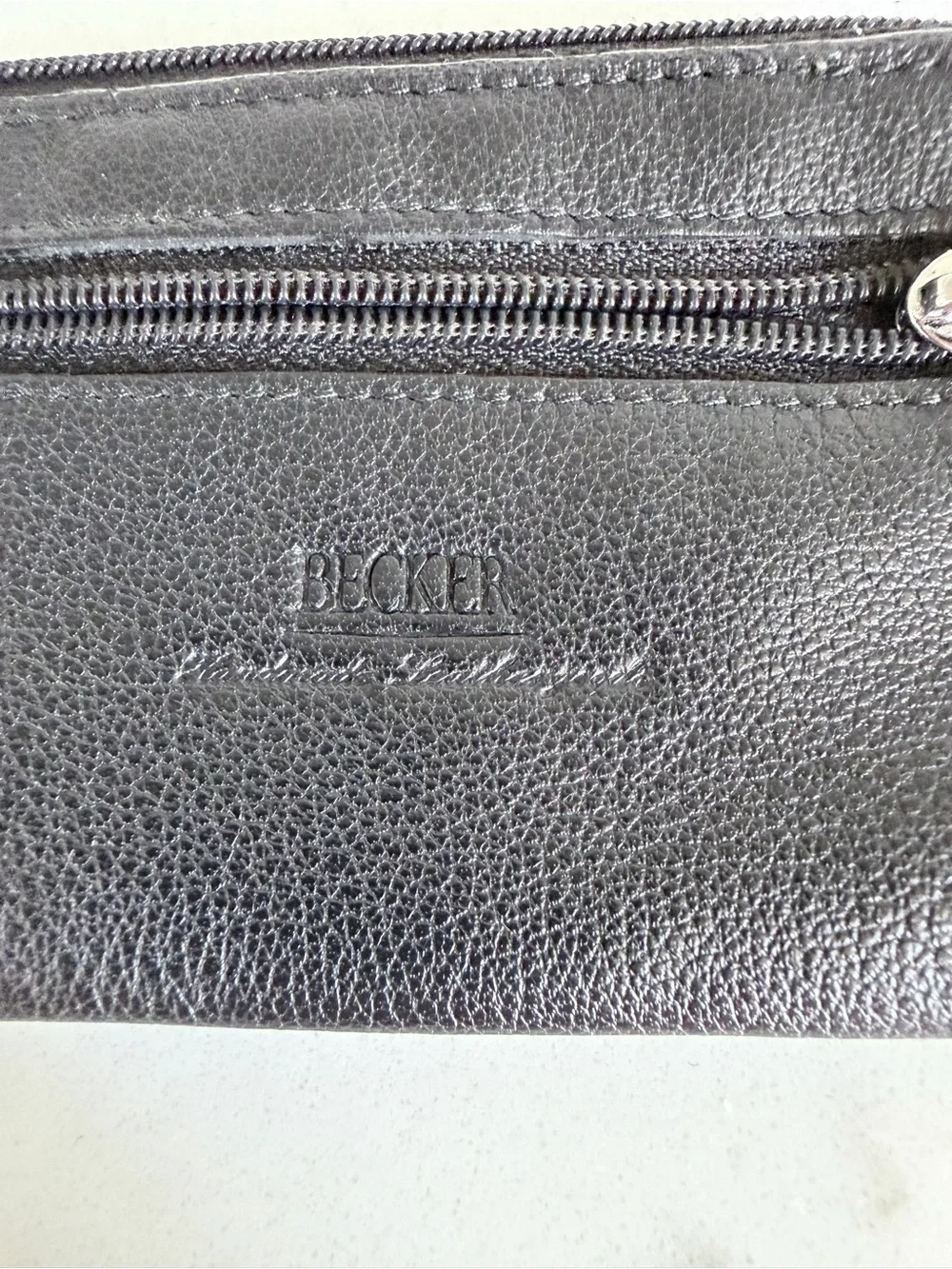 N/A black leather